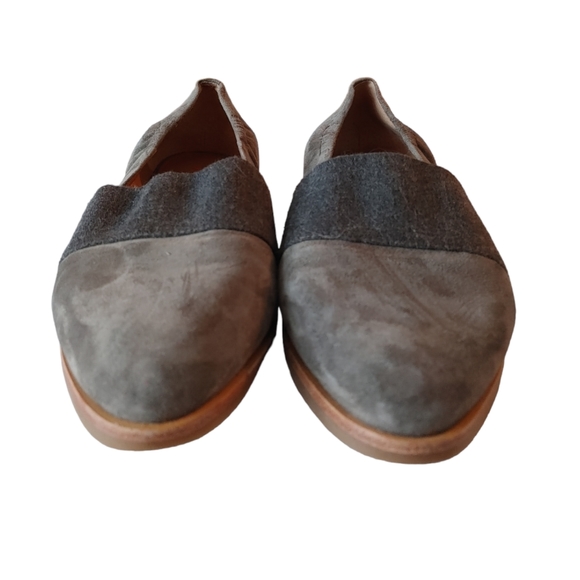 Ellen Degeneres Grey Suede Flats Slip On Shoes - Picture 3 of 9